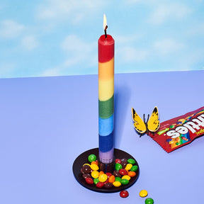 Rainbow Taper Candle Set Candle - Coconut Wax - Dopamine 