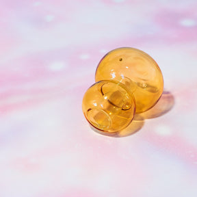 Realm Glass Bubble Candle Holder - Yellow Bubble - Candle - 