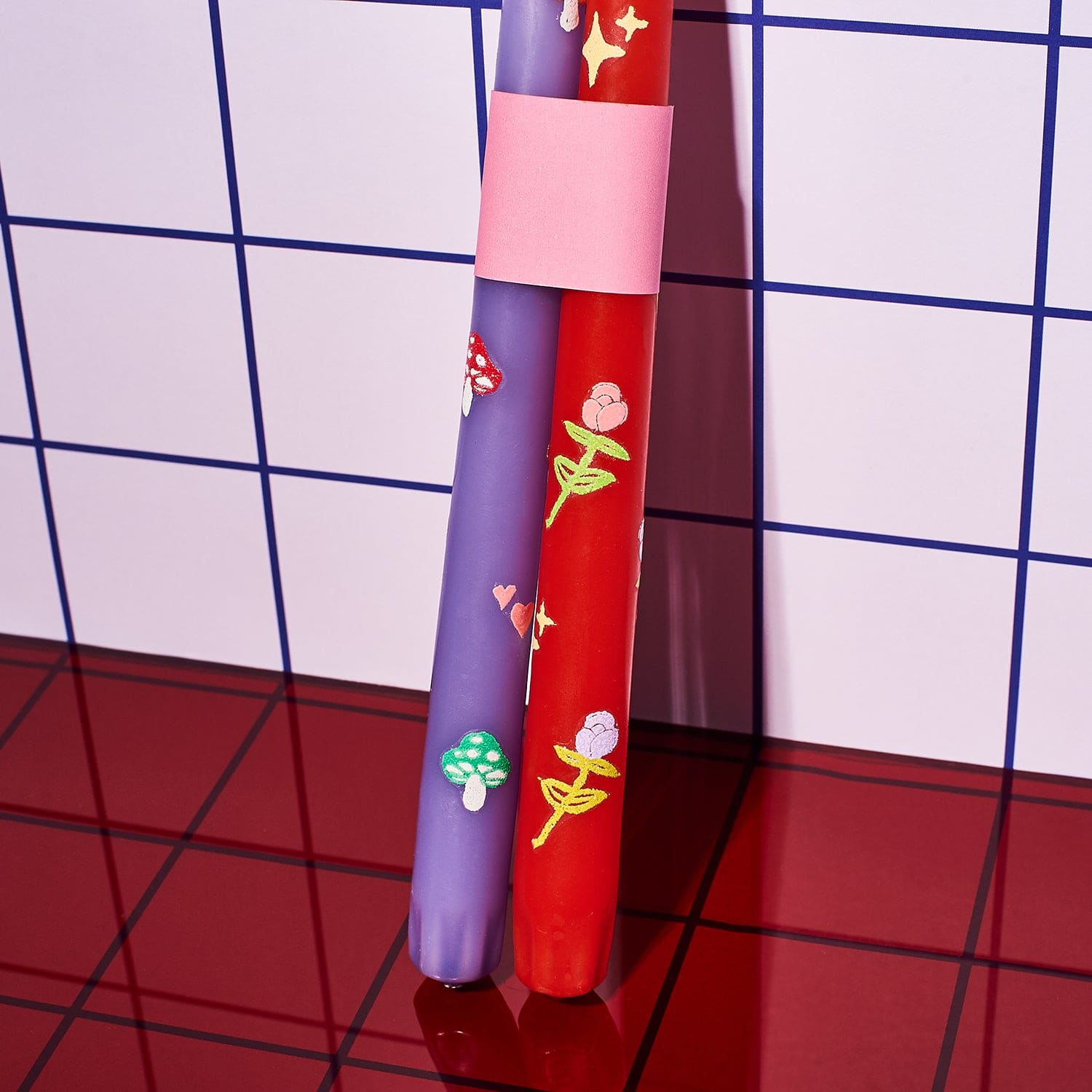 Friends X Sacha Raps Custom Taper Candles - Set of 2