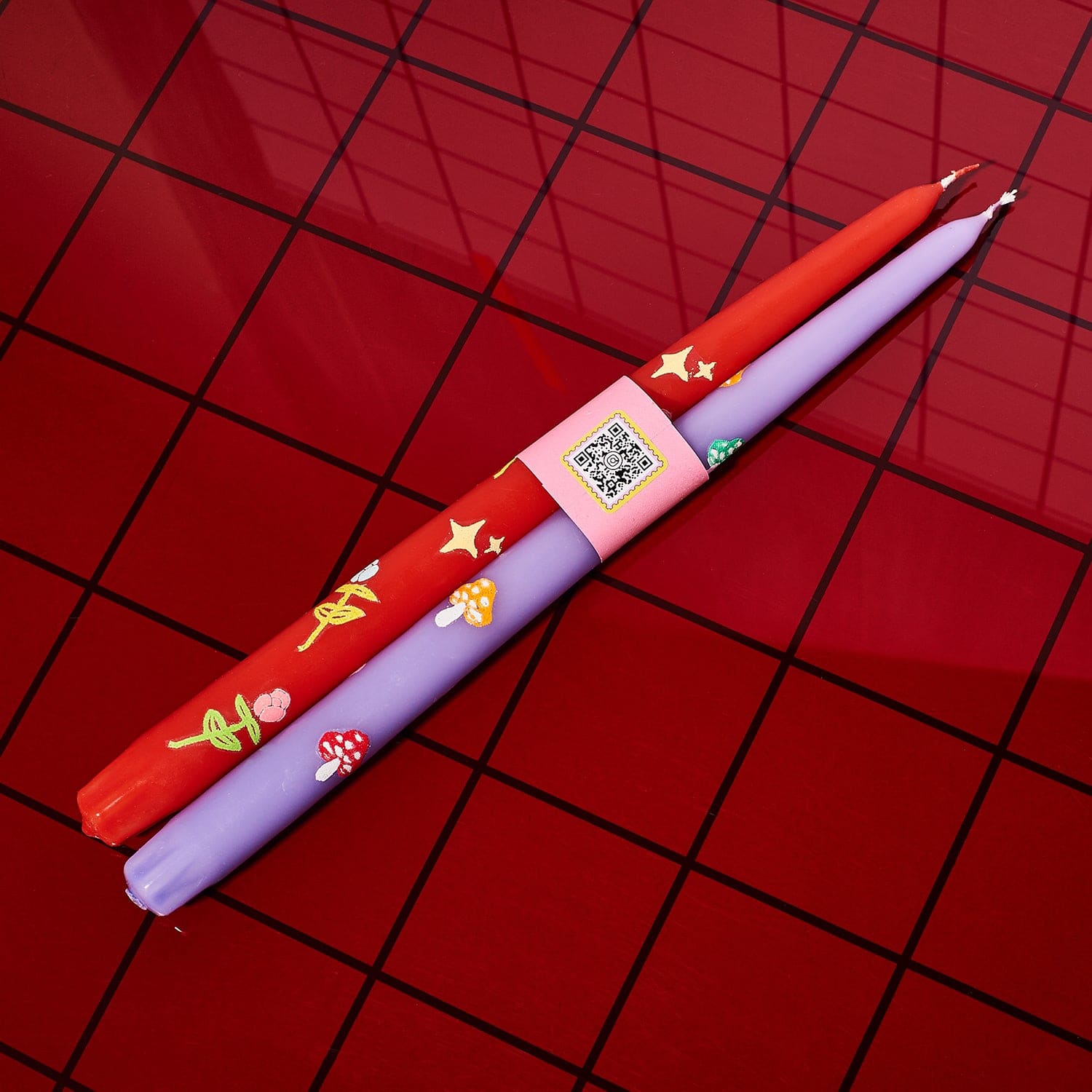 Friends X Sacha Raps Custom Taper Candles - Set of 2