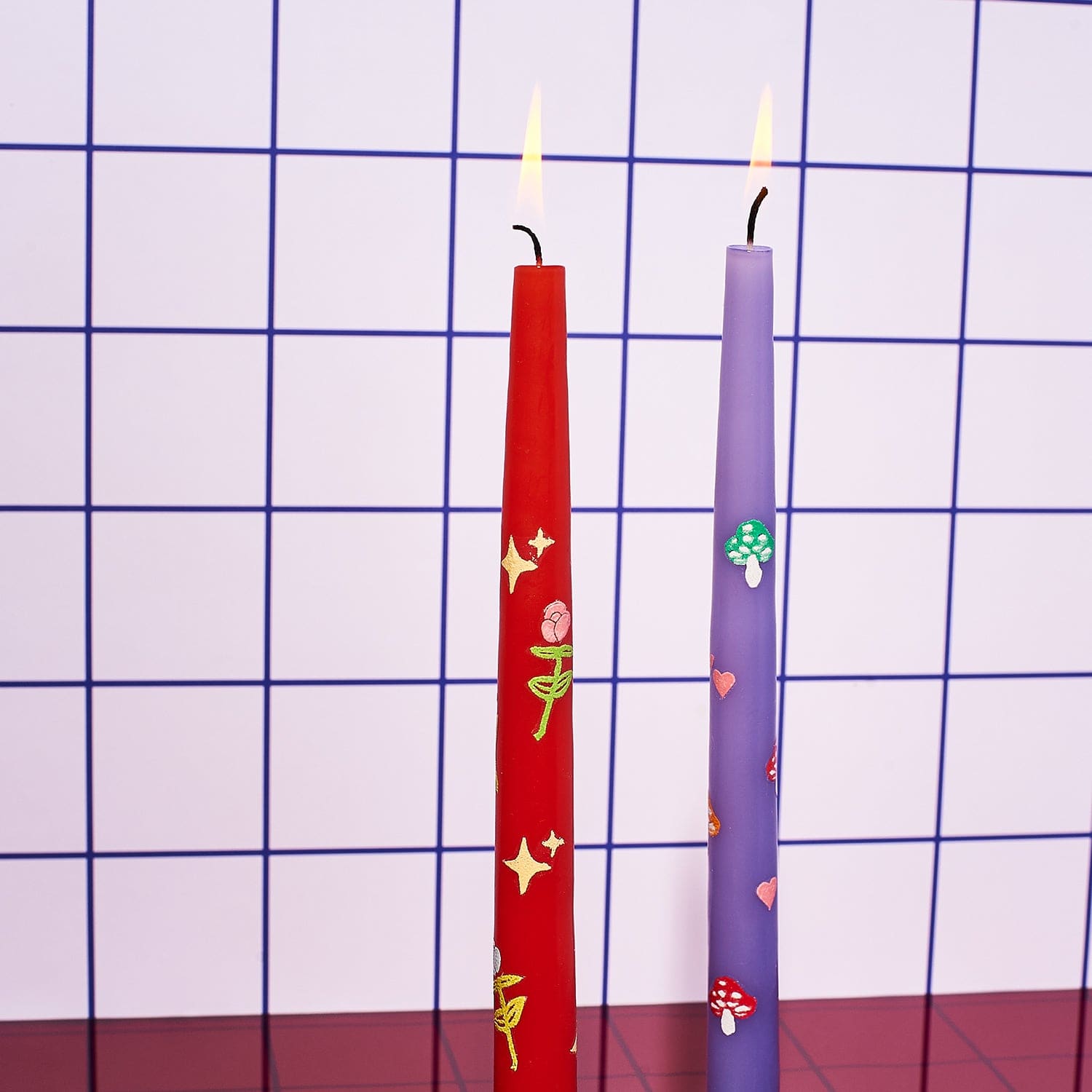 Friends X Sacha Raps Custom Taper Candles - Set of 2