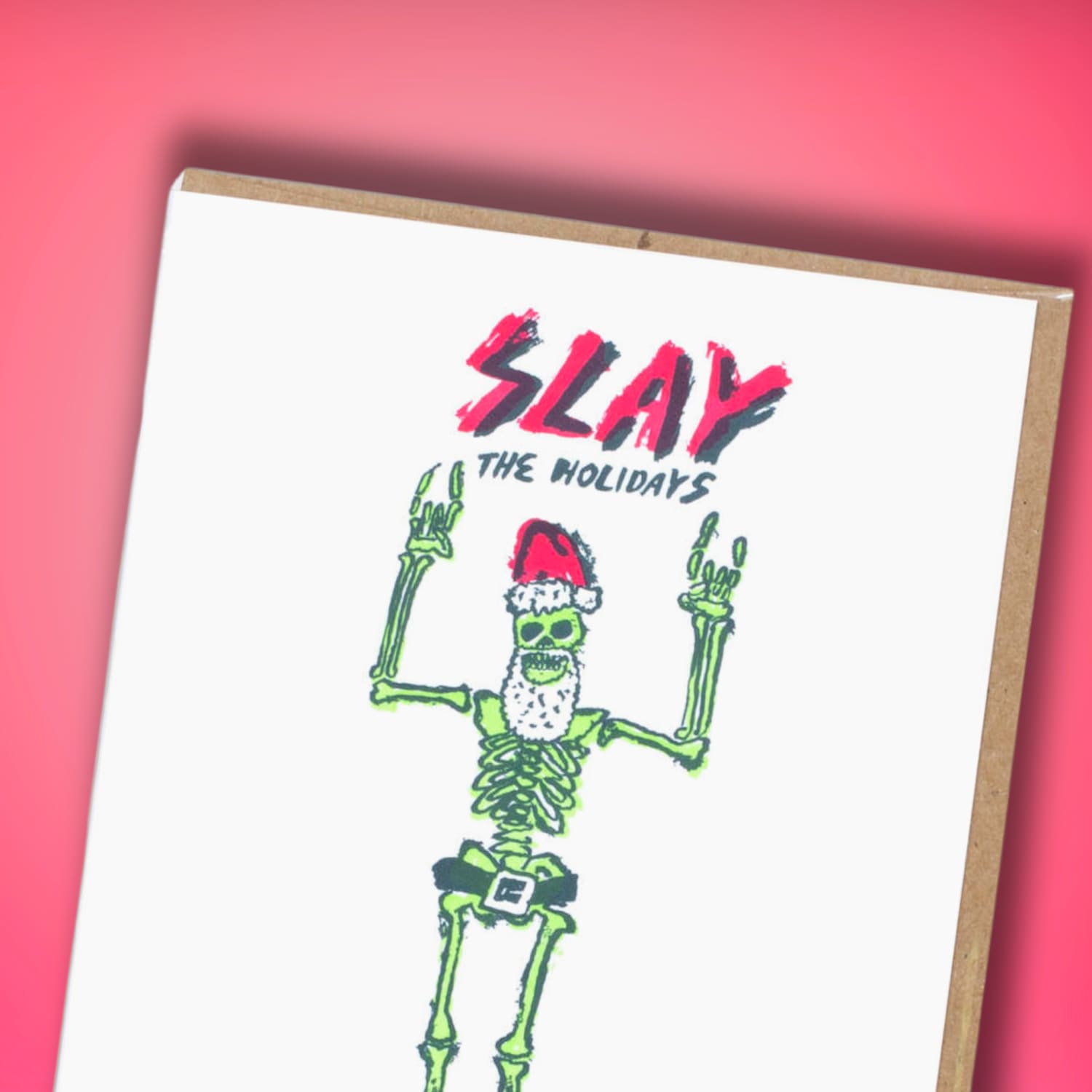 Greeting Card Bo Westland Press: Slay Christmas Card - 