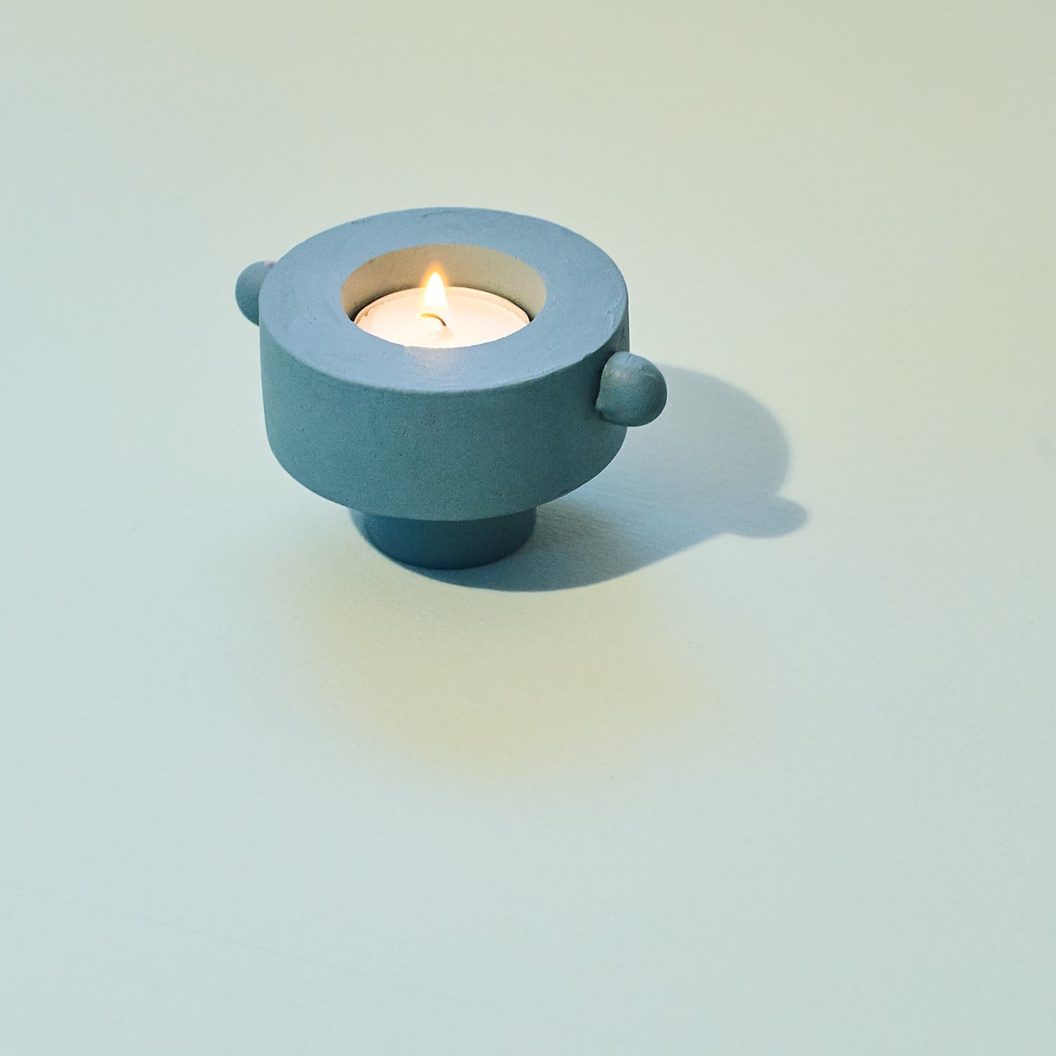 Taper & Tea Light Candle Holder - Green Candle Holder - 