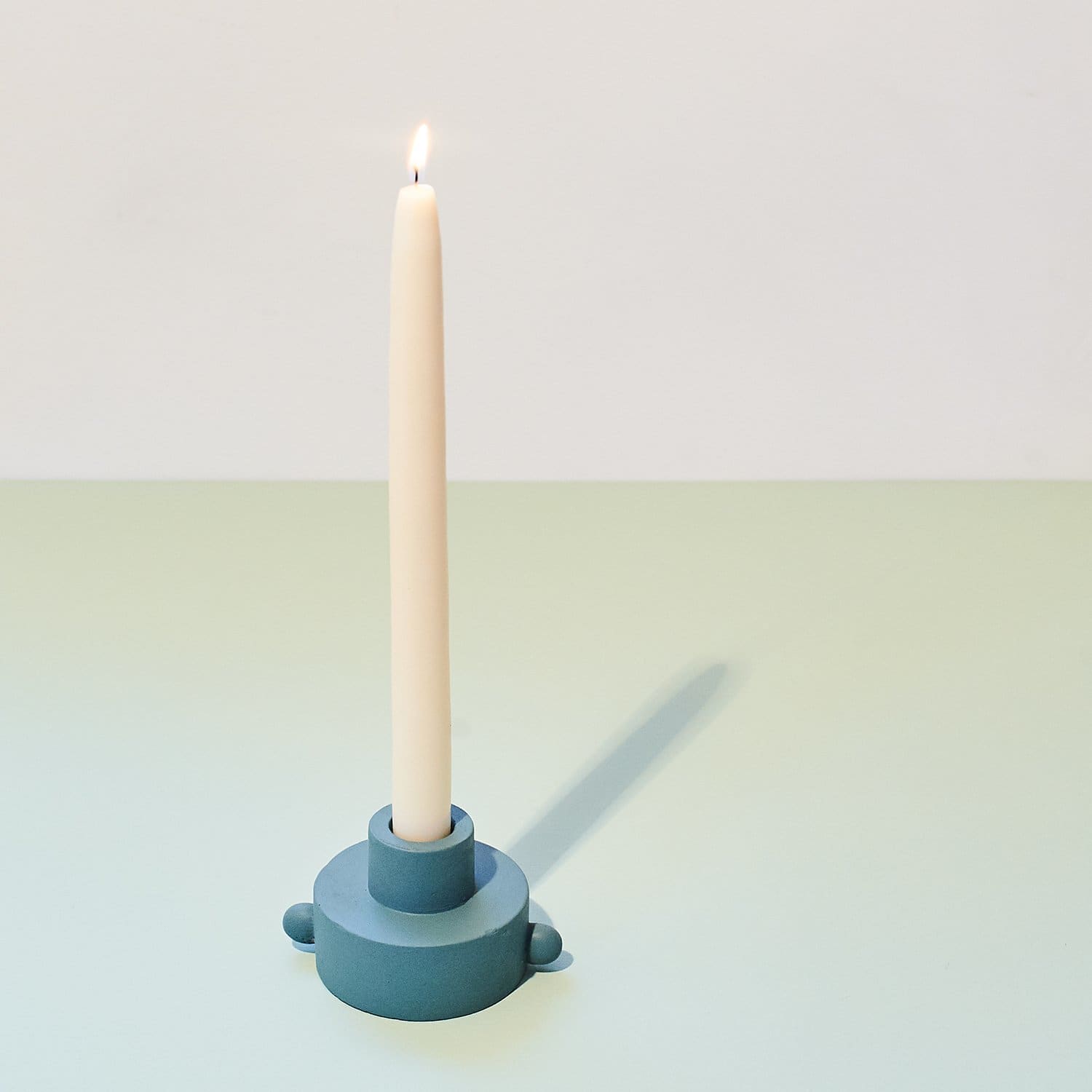 Taper & Tea Light Candle Holder - Green Candle Holder - 