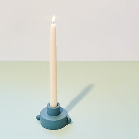 Taper & Tea Light Candle Holder - Green Candle Holder - 