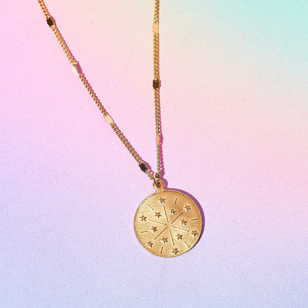 Zodiac Medallion Necklace Aquarius - Aries - Astrology 